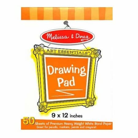 Drawing Pad, 9 X 12, White, 50 Sheets, PK10